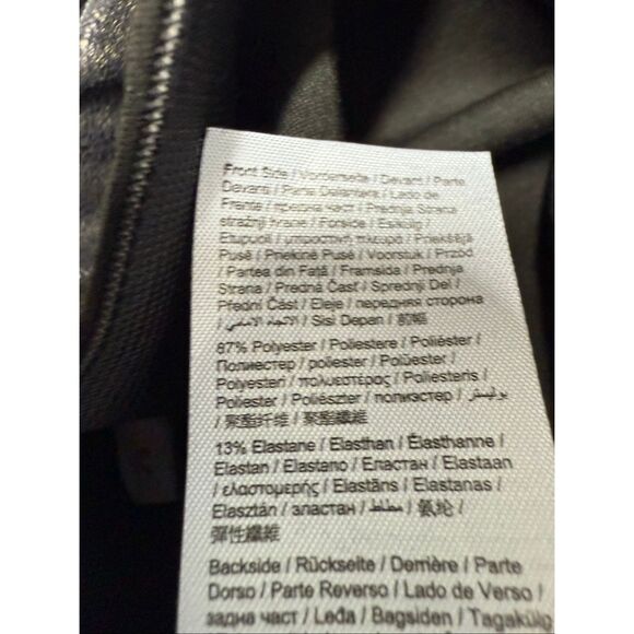 Esprit Women’s Pants Faux Leather Trim Size XL Black - Picture 14 of 15